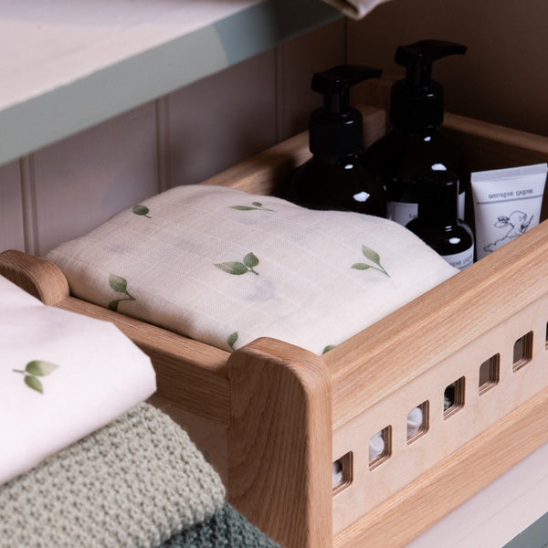 Allotment Print Organic Cotton Muslin Swaddle Blanket