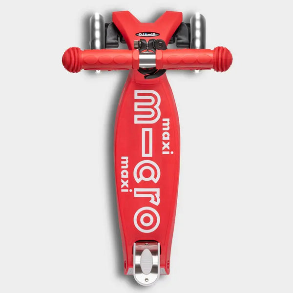 Maxi Micro Deluxe Scooter with 3 LED Wheels (Red)