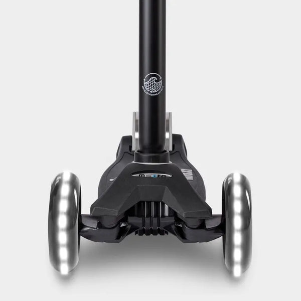 Maxi Micro Deluxe ECO Scooter with 3 LED Wheels (Black)