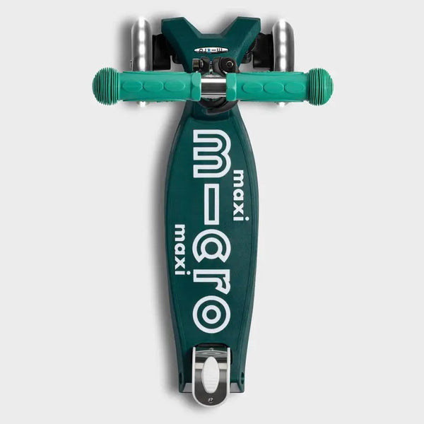 Maxi Micro Deluxe ECO Scooter with 3 LED Wheels (Green)
