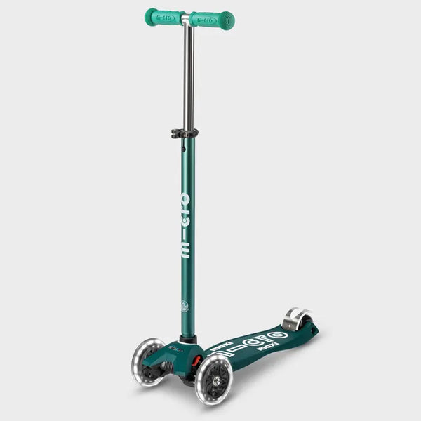 Maxi Micro Deluxe ECO Scooter with 3 LED Wheels (Green)