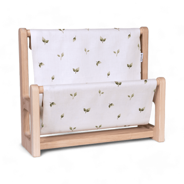 Nestie Book Hammock with Allotment Leaf Print Linen (Solid Ash)