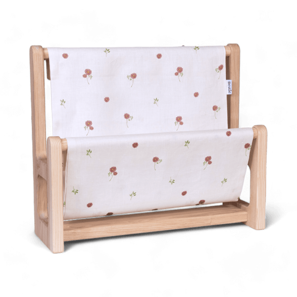 Nestie Book Hammock with Meadow Print Linen (Solid Ash)