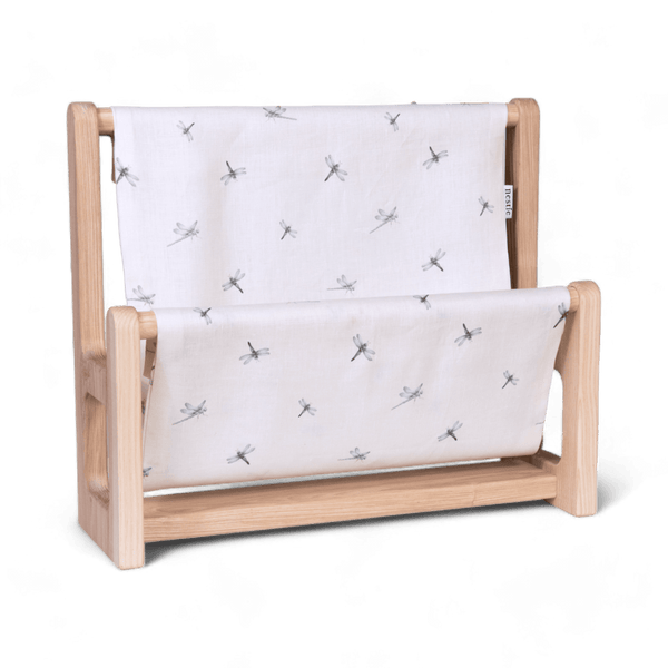 Nestie Book Hammock with Waterside Print Linen (Solid Ash)