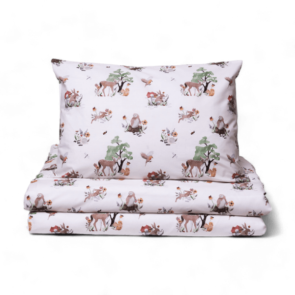 Meadow Scenes Reversible Cotton Duvet and Pillow Bedding Set