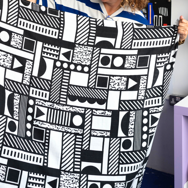 Etta Loves x Camille Walala XL Sensory Baby Muslin (Monochrome)