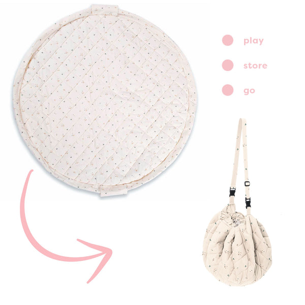 Noomad Soft 3 in 1 Playmat, Toy Storage Bag + Changing Bag (Moon)