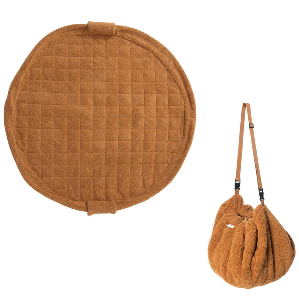 Noomad Teddy 3 in 1 Playmat, Toy Storage Bag + Changing Bag (Brown)