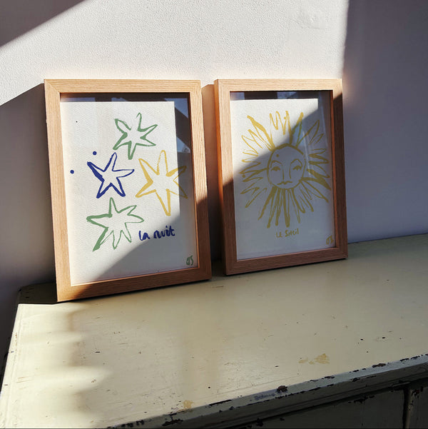 Yellow Sun Art Print