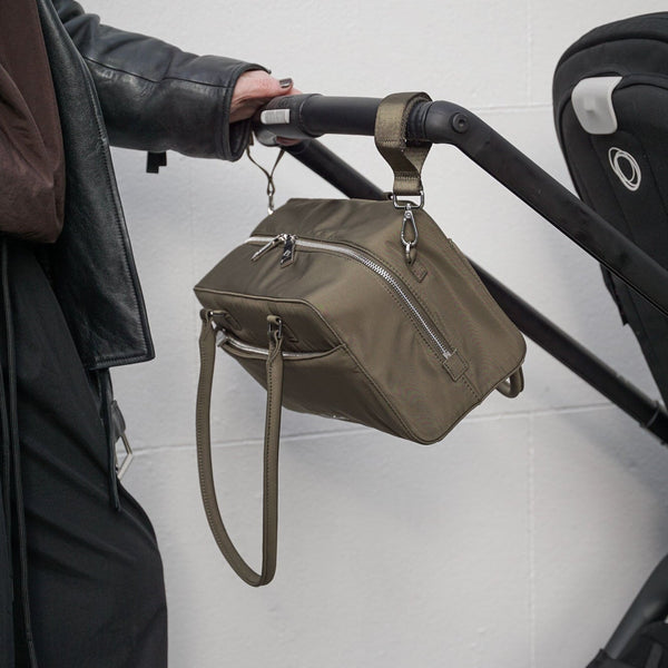 Riley Compact East-West Changing Bag (Olive Woven)