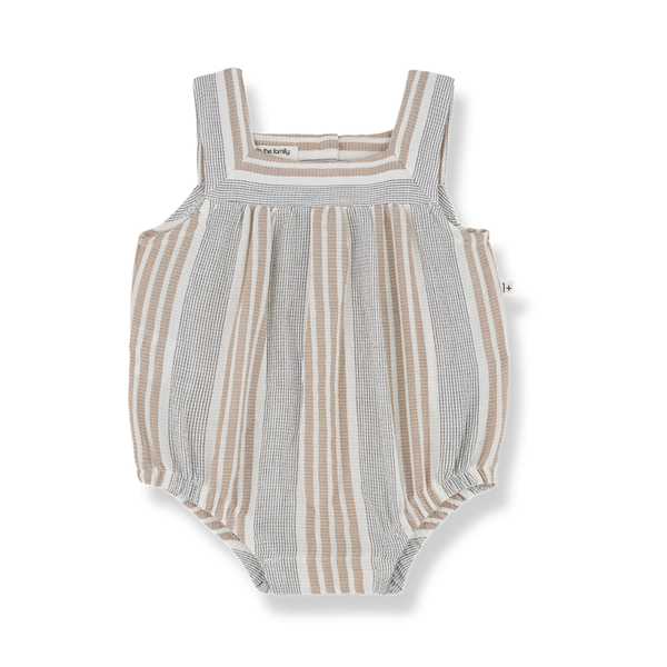 Erin Stripe Baby Romper (Petroleum)