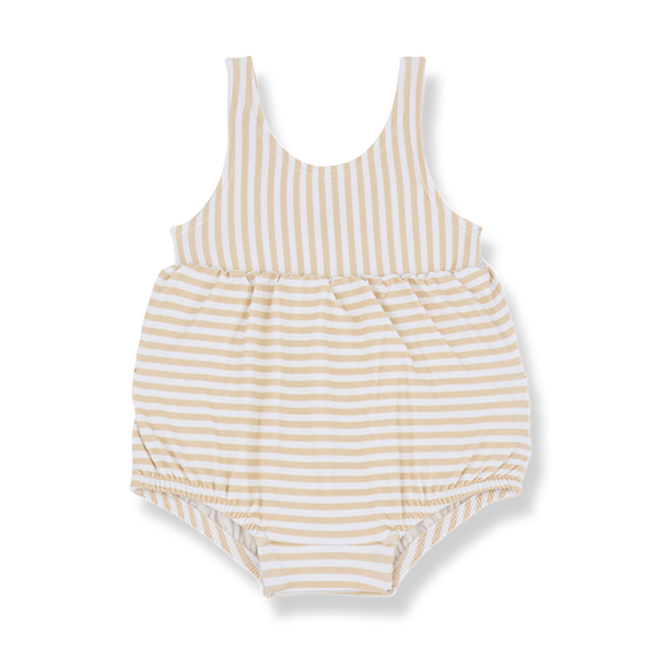 Elisabetta Striped Baby Swimsuit (Peach)