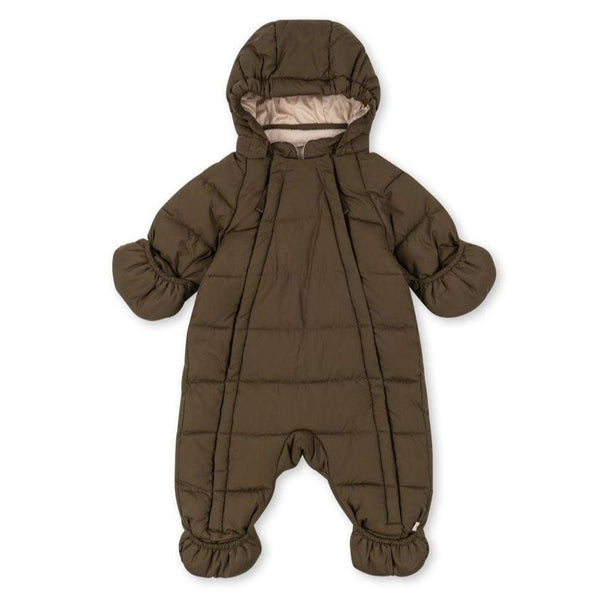 Alpi Hooded Thermo Padded Baby Pramsuit (Beech)