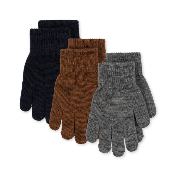 Filla Wool Blend Gloves Pack of 3 (Midnight Mix)