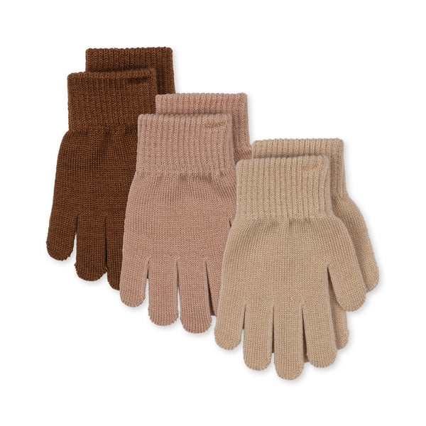 Filla Wool Blend Gloves Pack of 3 (Sorbet Mix)