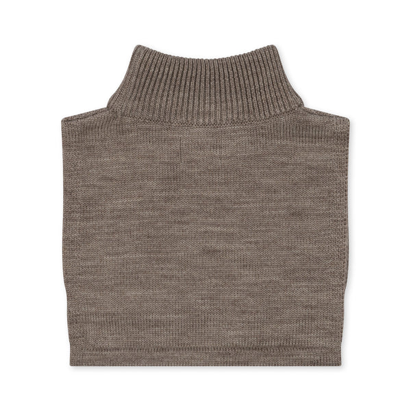 Louli Pull On Merino Wool Neckwarmer (Soft Brown)