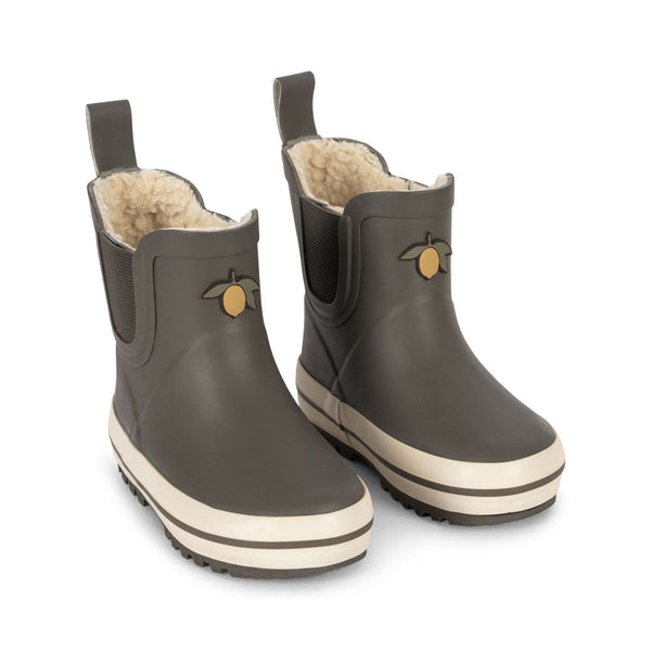 Roi Lemon Thermo Lined Welly Rain Boots (Kalamata)