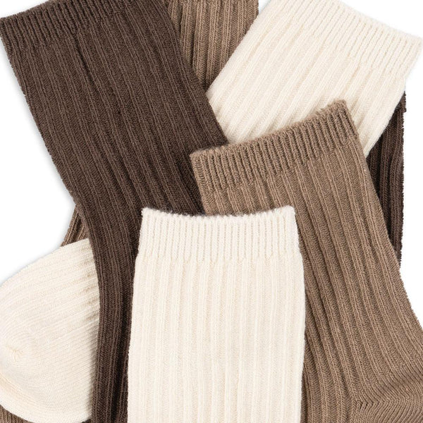 Sandy Mix Organic Cotton Ankle Socks Pack of 3