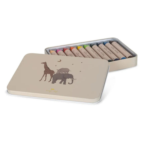 Beeswax Crayons  Tin (Safari)