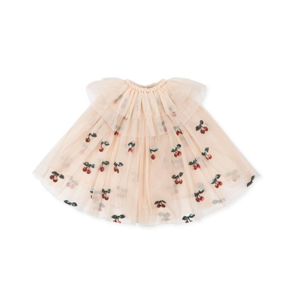 Cherry Embroidered Cape and Glitter Shoes Dress Up Set