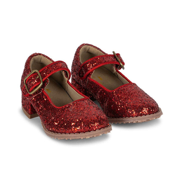 Cherry Embroidered Cape and Glitter Shoes Dress Up Set