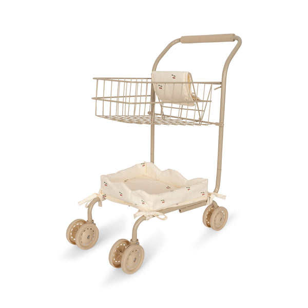 Lemon Print Dolls Shopping Cart