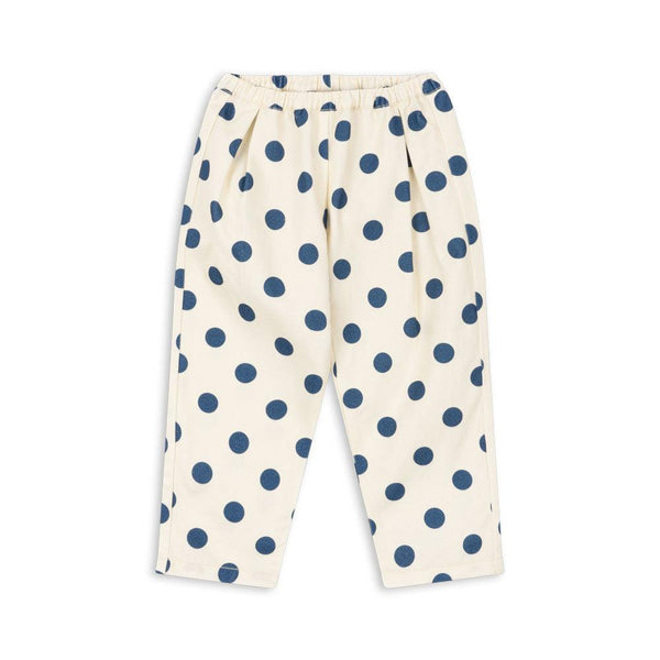 Nola Polkadot Straight Leg Cotton Trousers