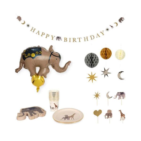 Safari Table + Party Decoration Celebration Kit