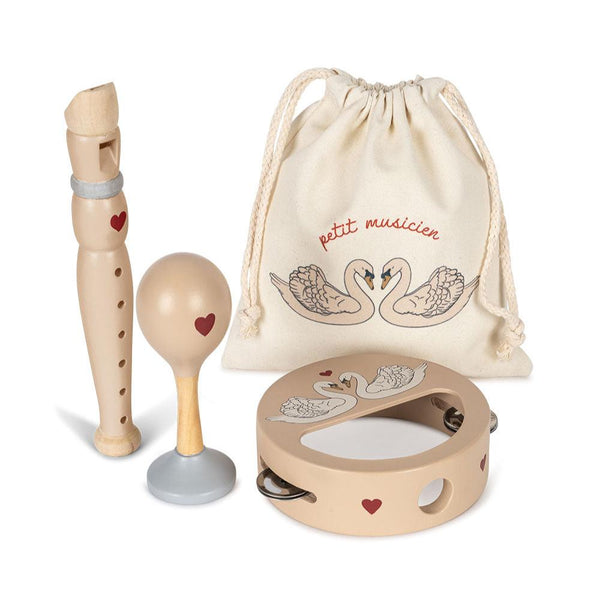 Swan Print Childrens 3 Piece Music Set