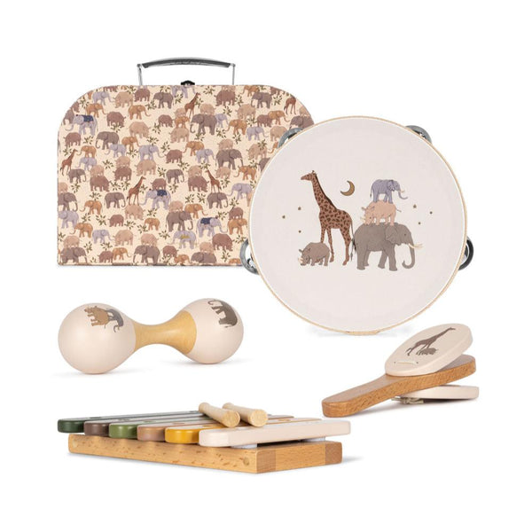 Safari Print Childrens 4 Piece Music Set