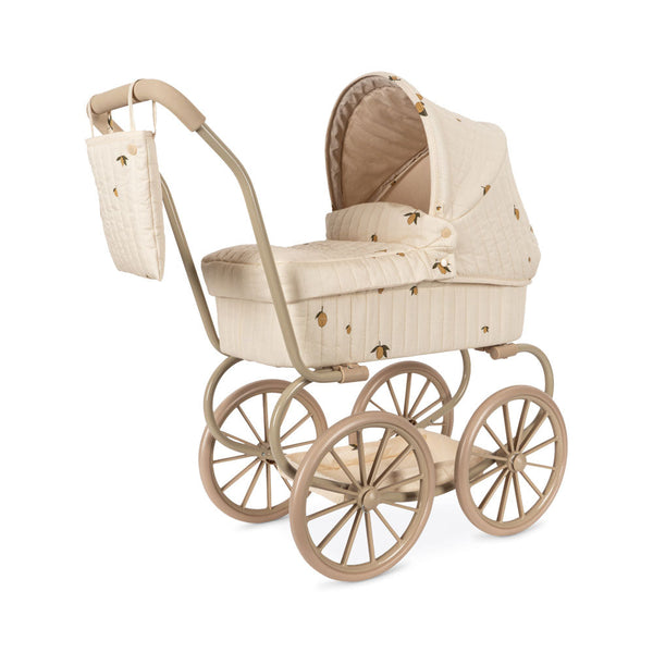 Minnie Lemon Print Vintage Traditional Dolls Pram