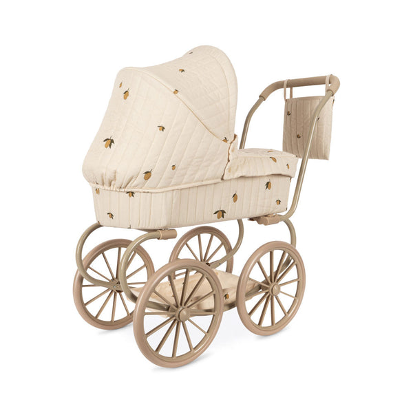 Minnie Lemon Print Vintage Traditional Dolls Pram