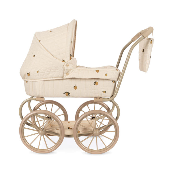 Minnie Lemon Print Vintage Traditional Dolls Pram