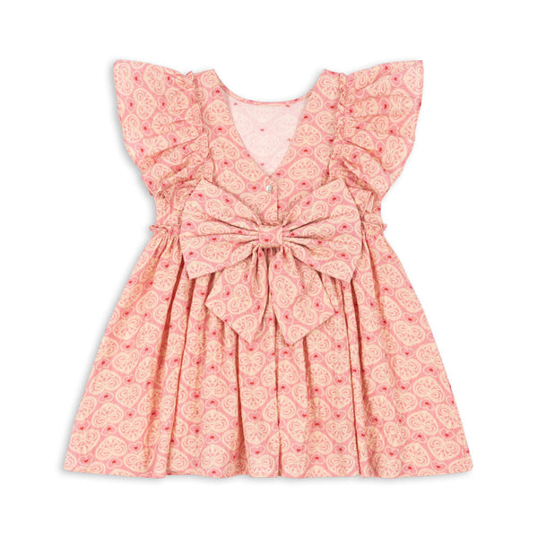 Ava Bow Back Frill Dress