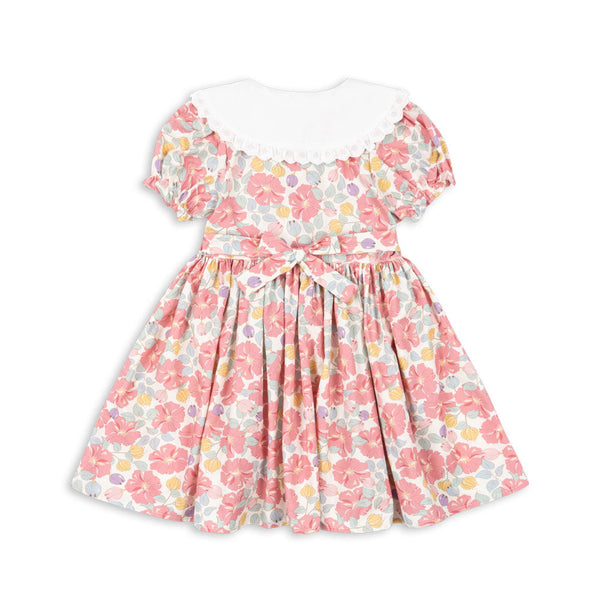 Coeur Collar Floral Cotton Summer Dress (Fleur Anglaise)