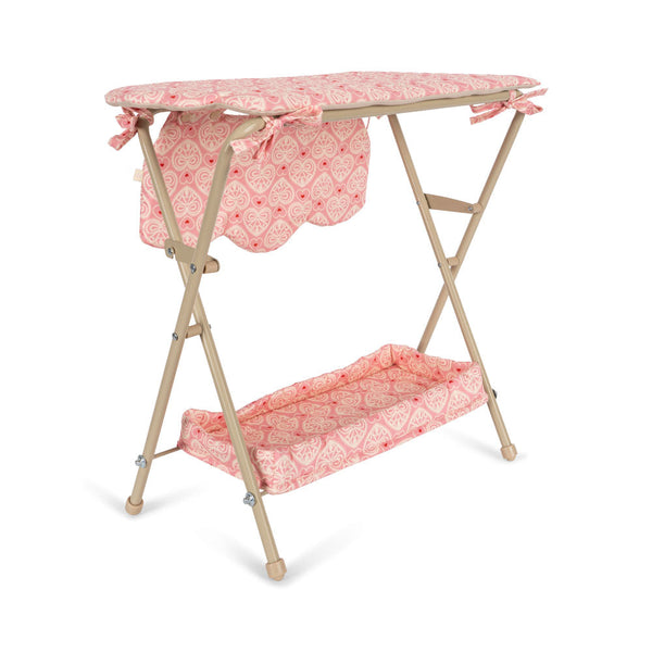 Dolls Heart Print Baby Changing Table