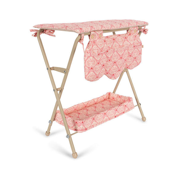 Dolls Heart Print Baby Changing Table