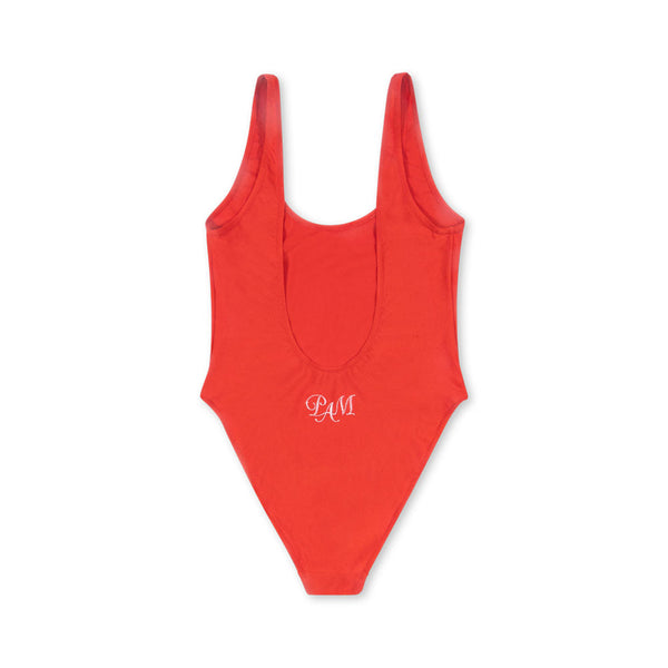 MAMA Pam Scoop Back Swimsuit (Fiery Red)