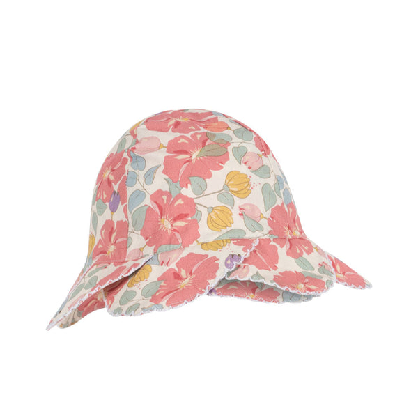 Coeur Scallop Floral Print Cotton Sunhat (Fleur Anglaise)