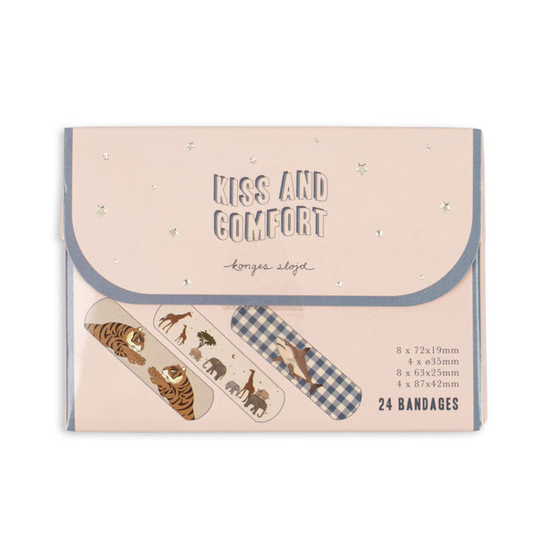 Kiss and Comfort Blue Mix Plasters 24 Pack
