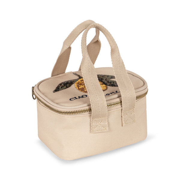 Sequinned Lemon Print Mini Thermo Lunch Bag