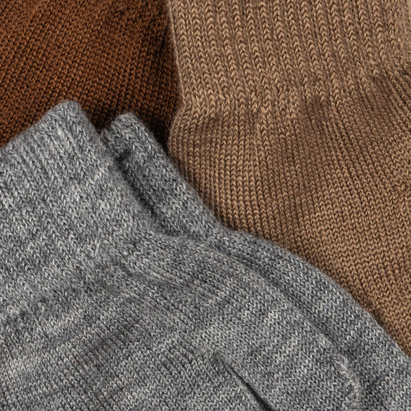 Filla Wool Blend Gloves Pack of 3 (Grey Melange/Beige/Brown)