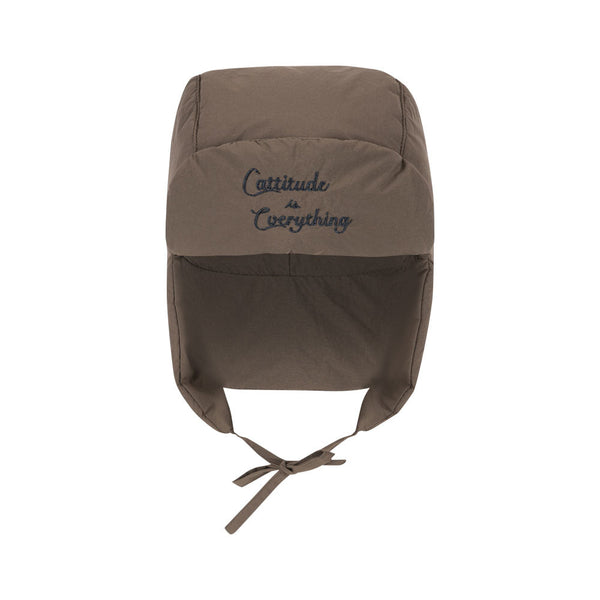 Juno Tiger Embroidered Quilted Hat (Walnut)