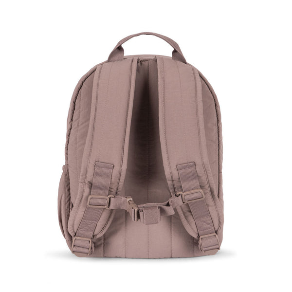 Juno Embroidered Cherry Quilted Midi Backpack (Twilight Mauve)