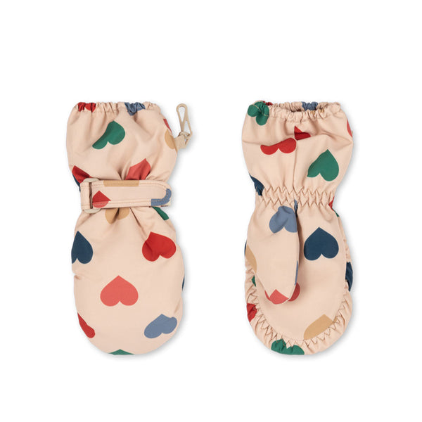 Nohr Heart Print Snow Mittens (Coeur Colore)