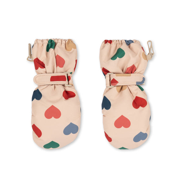 Nohr Heart Print Snow Mittens (Coeur Colore)
