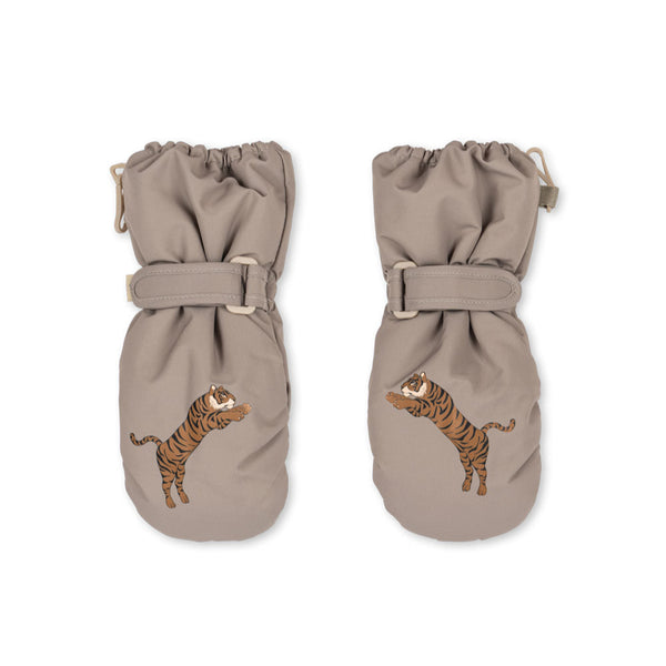 Nohr Tiger Print Snow Mittens (Laurel Oak)