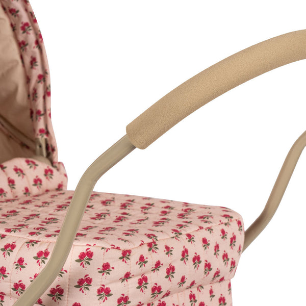 Floral Print Vintage Traditional Dolls Pram (Rosie Rose)