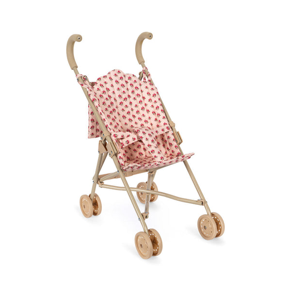 Floral Print Cotton Quilted Dolls Stroller (Rosie Rose)