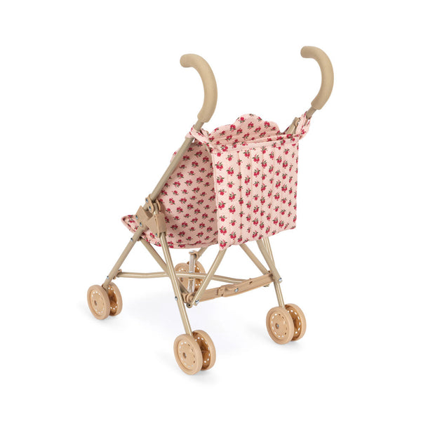 Floral Print Cotton Quilted Dolls Stroller (Rosie Rose)